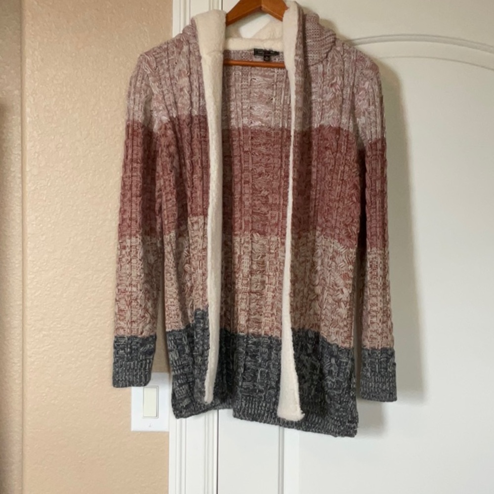Lety & Me multi-colored cardigan, medium